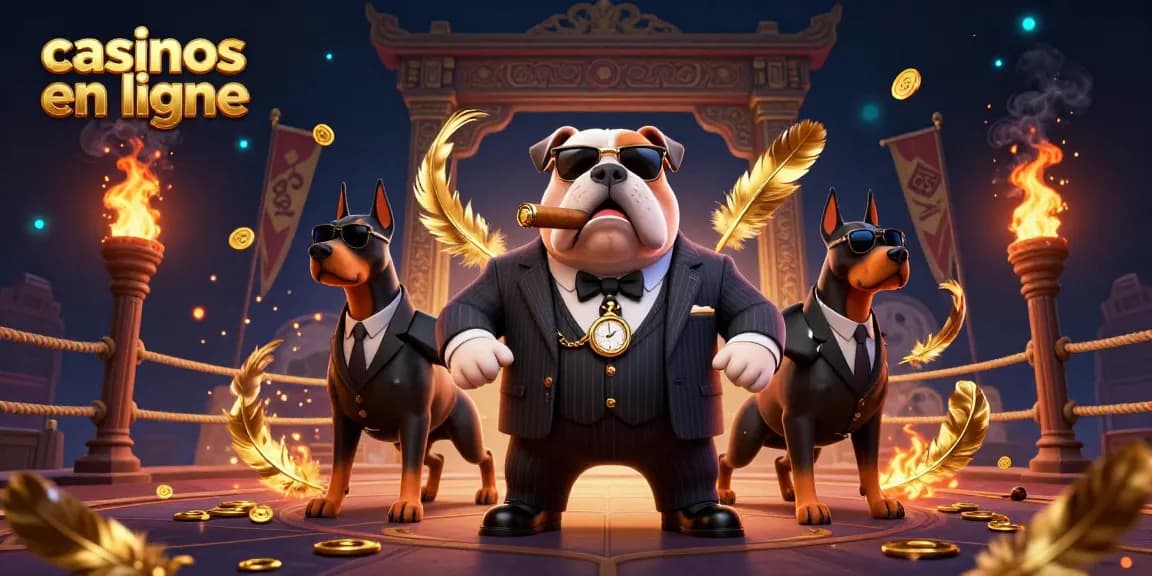 Jouer avec succès aux casinos en ligne dans une scène dynamique avec des personnages et des éléments de jeux.