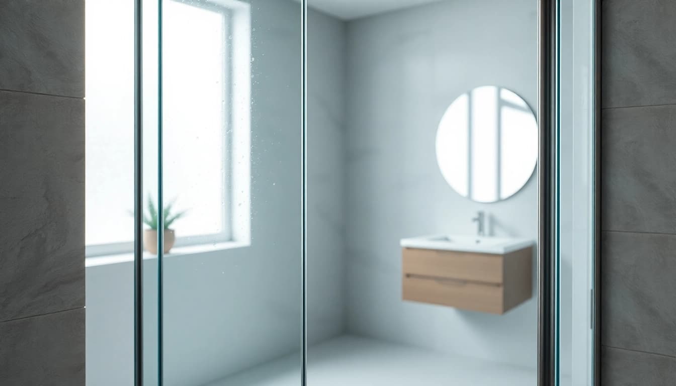 Showcasing stunning shower screens semi frameless in a modern bathroom environment with stylish features.