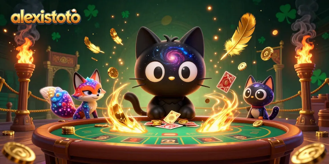 Engage with innovative gaming strategies at alexistoto, featuring a cosmic casino scene and winning atmosphere.