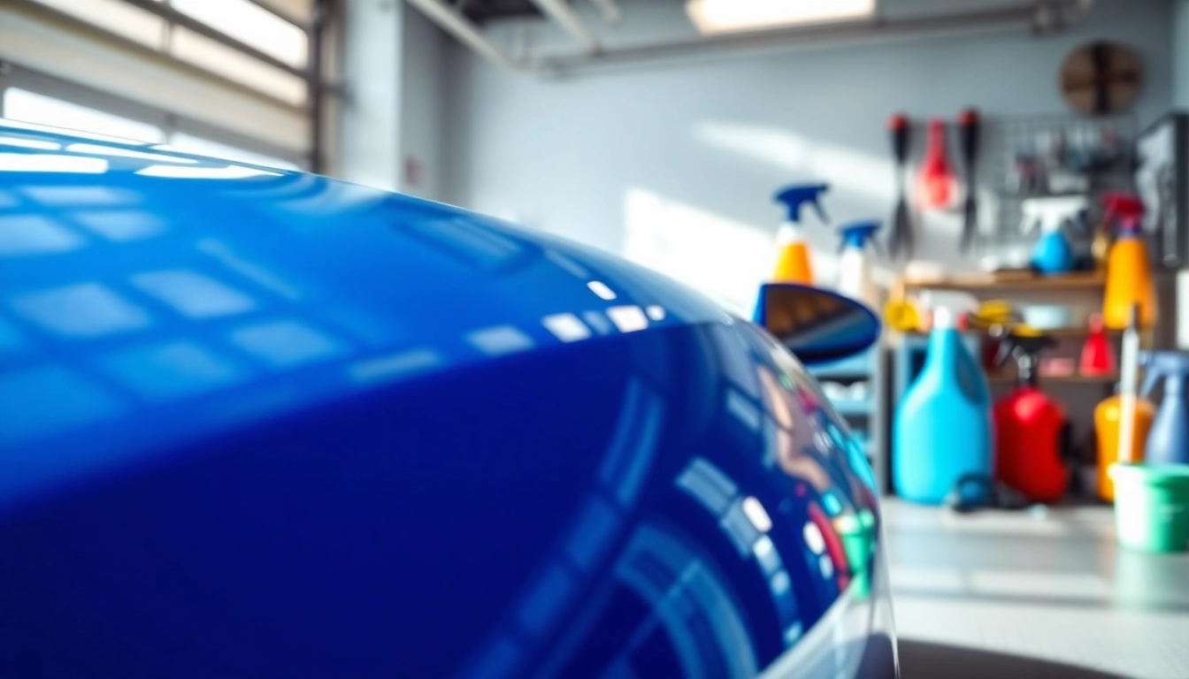 Get exceptional car detailing near me with professionally detailed vehicles in a bright garage setting.