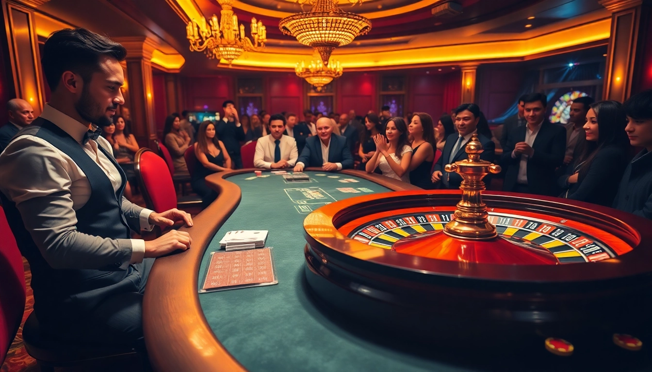 Joueurs engagés en train de stratégiser dans un jeu dynamique au meilleure casino en ligne.