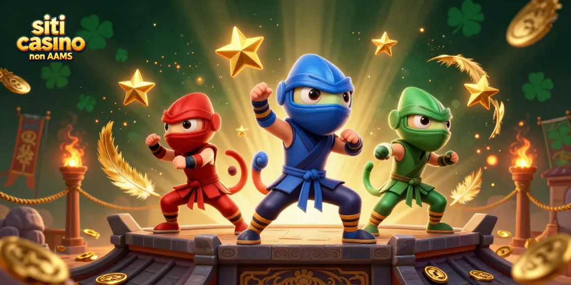 Scopri i siti casinò non AAMS con i chameleon ninja mentre combattono nell'arena.