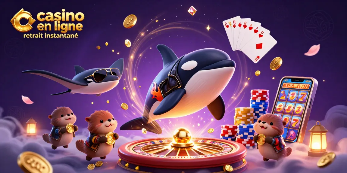 Actionner vos gains avec le casino en ligne retrait instantané, une scène ludique pleine de détails.