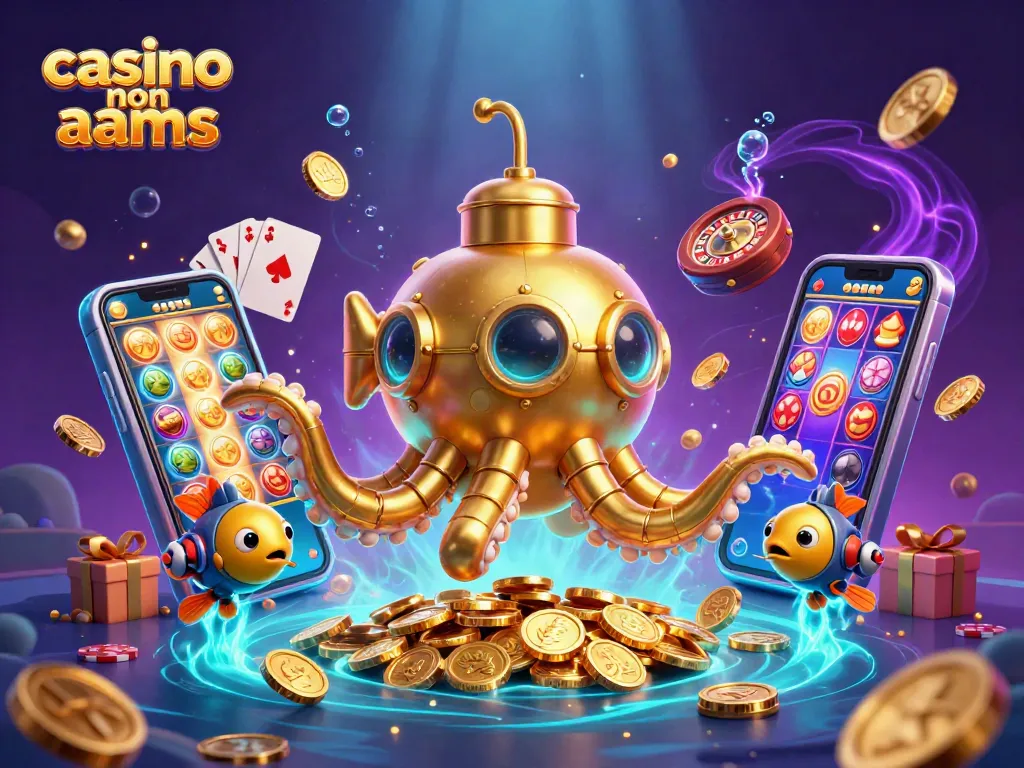 Un'esperienza avvincente nei casinò non AAMS, con il kraken d'oro e giochi di casinò scintillanti.
