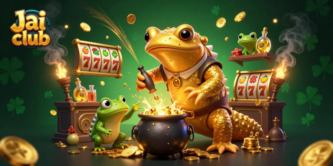 Engage with Jai club's exciting slot games featuring golden rewards and animated gameplay elements.