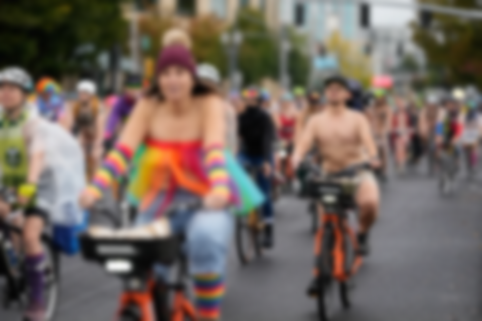 portland naked bike ride protest