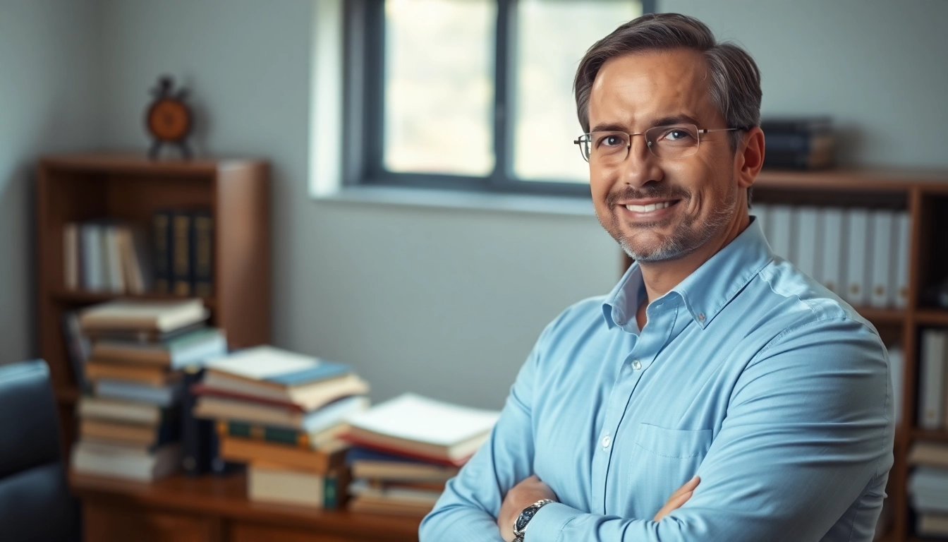 Dedicated truck accident attorney Clearwater in an office, showcasing expertise and professionalism.