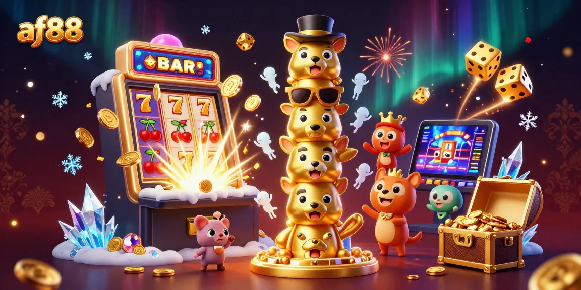 Experience thrilling casino moments with af88's vibrant totem and dynamic jackpot explosion.