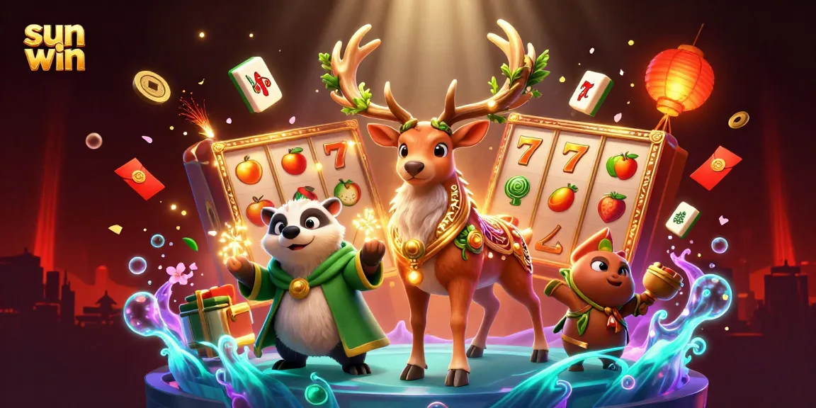 Experience the thrill of sun win with immersive gaming elements and dynamic visuals in an enchanting casino scene.