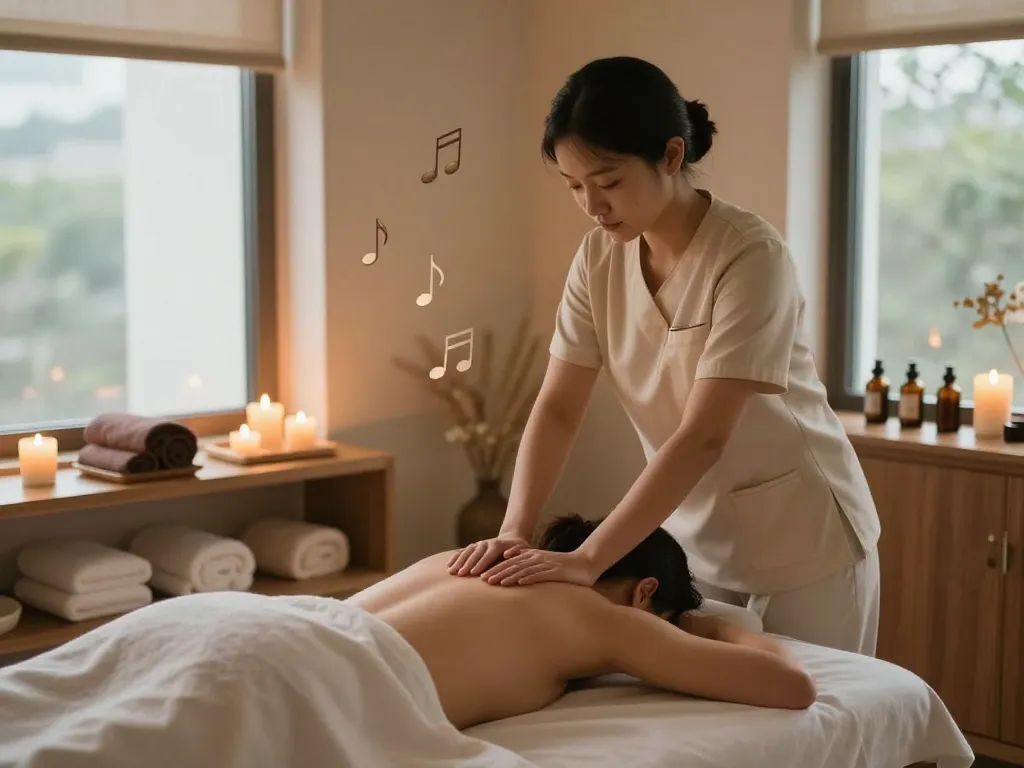 Experience a relaxing 구로마사지 session in a serene wellness studio with calming ambiance and professional therapists.