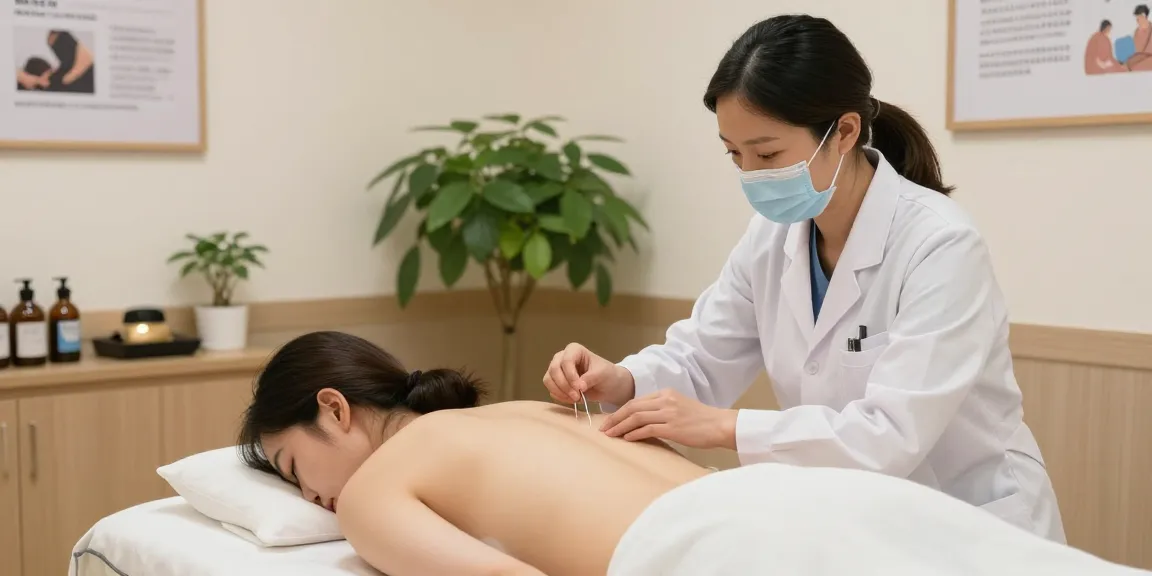 Acupuncture treatment at 수원교통사고한의원, a serene environment promoting recovery.