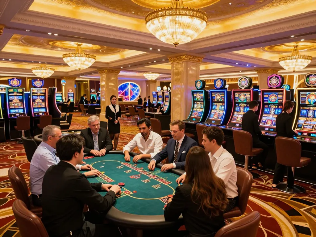 Players strategizing their next move at F168 casino table, capturing the joy of gaming.