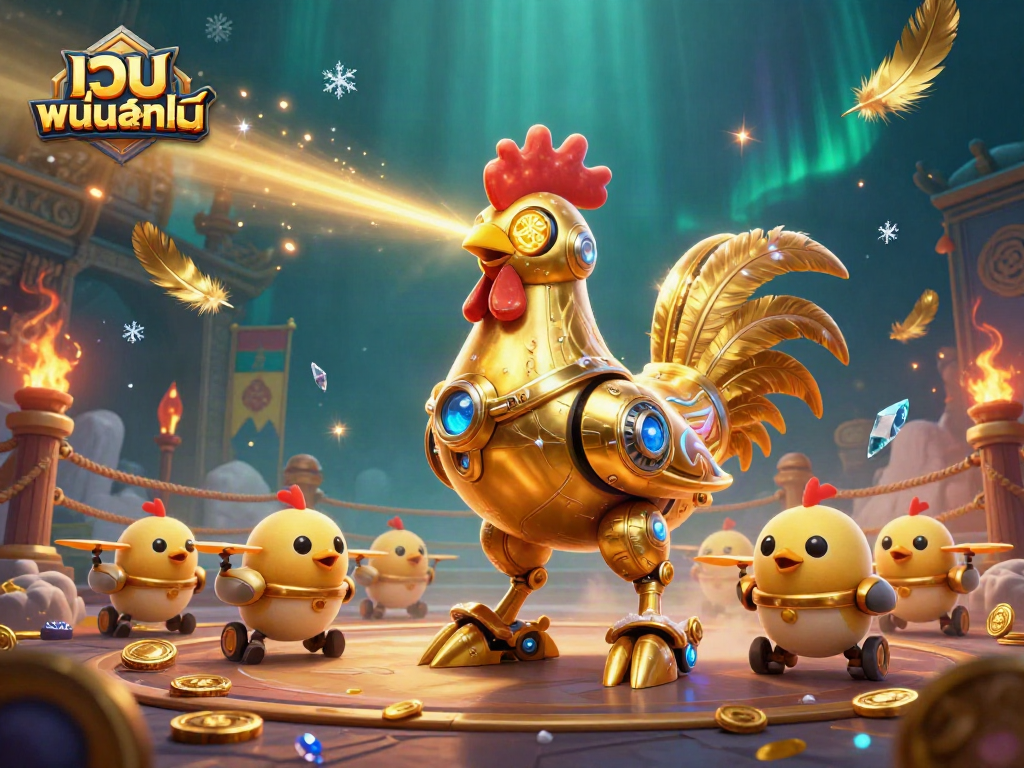 เล่นเกมคาสิโนออนไลน์กับเว็บ พนันออนไลน์ มีหุ่นยนต์นกไก่ทองคำสนุกสนาน