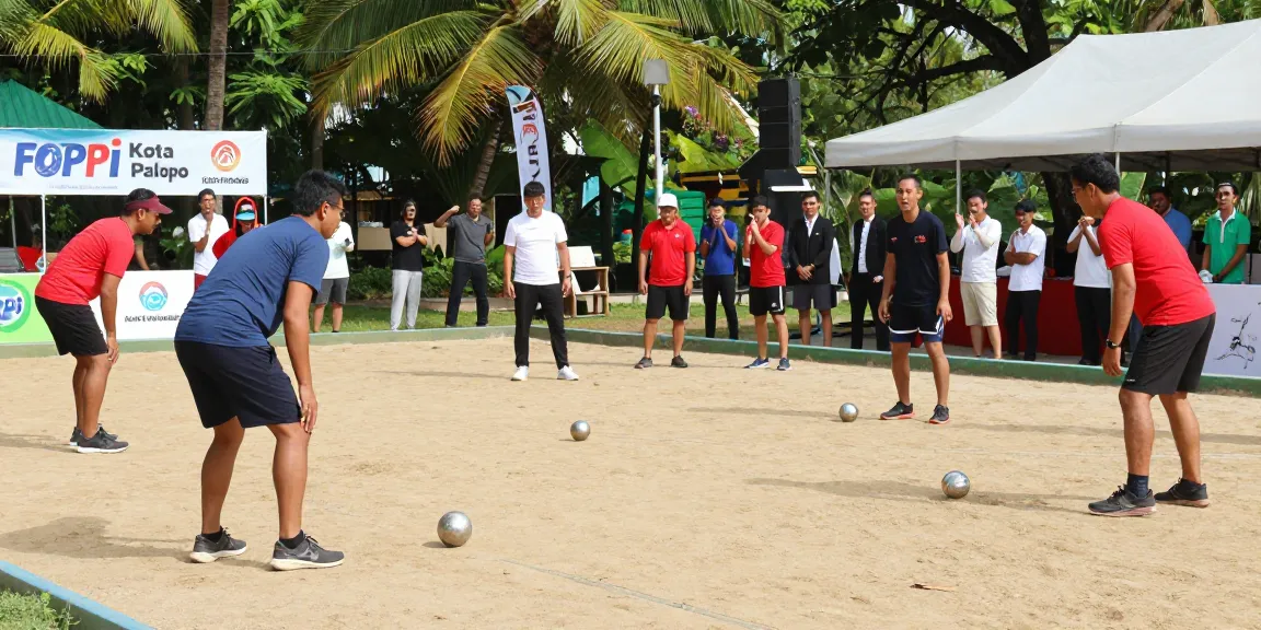 Petanque pertandingan di fopikotapalopo.org, menunjukkan semangat komunitas olahraga.