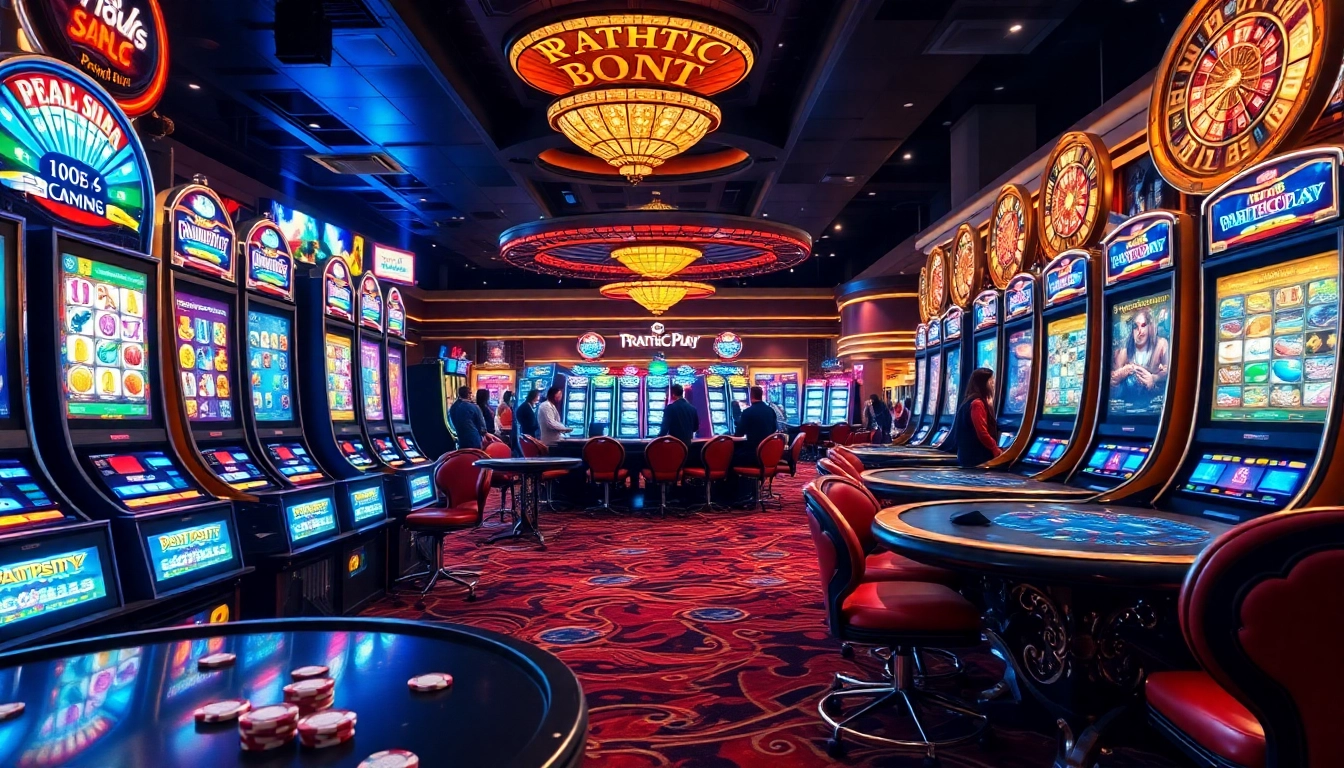 Engage with the slot pragmatic play experience amidst vibrant casino excitement and luxury.