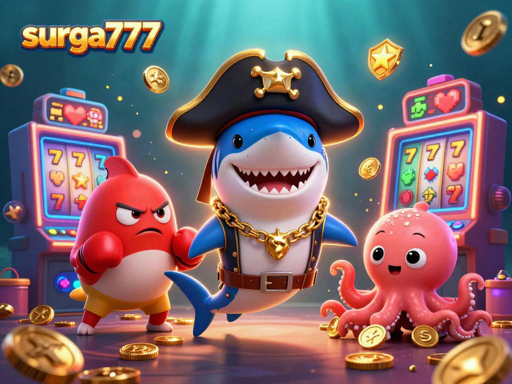 Emotikon surga777 dalam permainan kasino dengan simbol slot yang menarik.