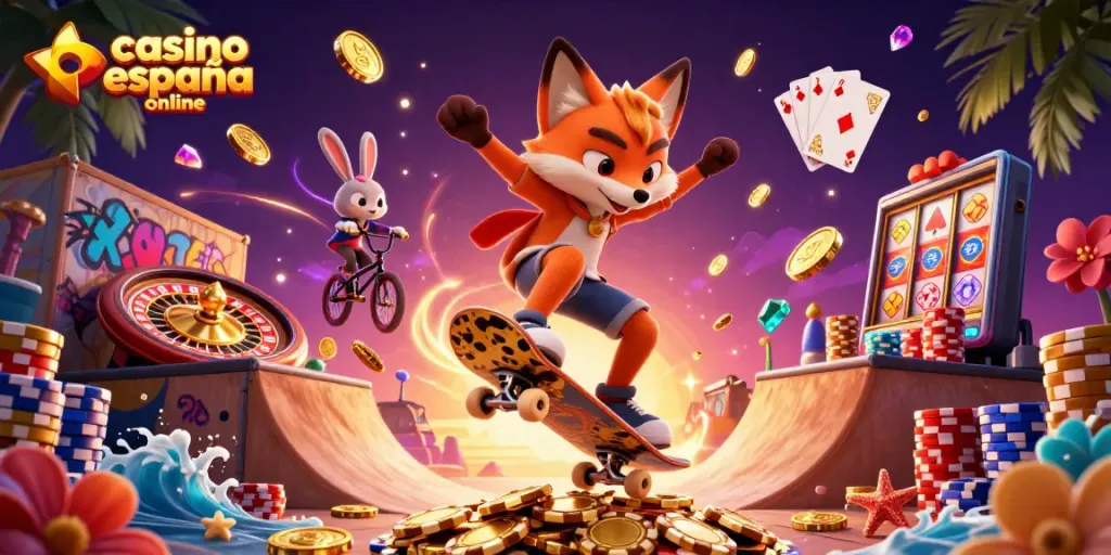 Juega en casino España online y disfruta de los mejores juegos de azar con símbolos vibrantes.