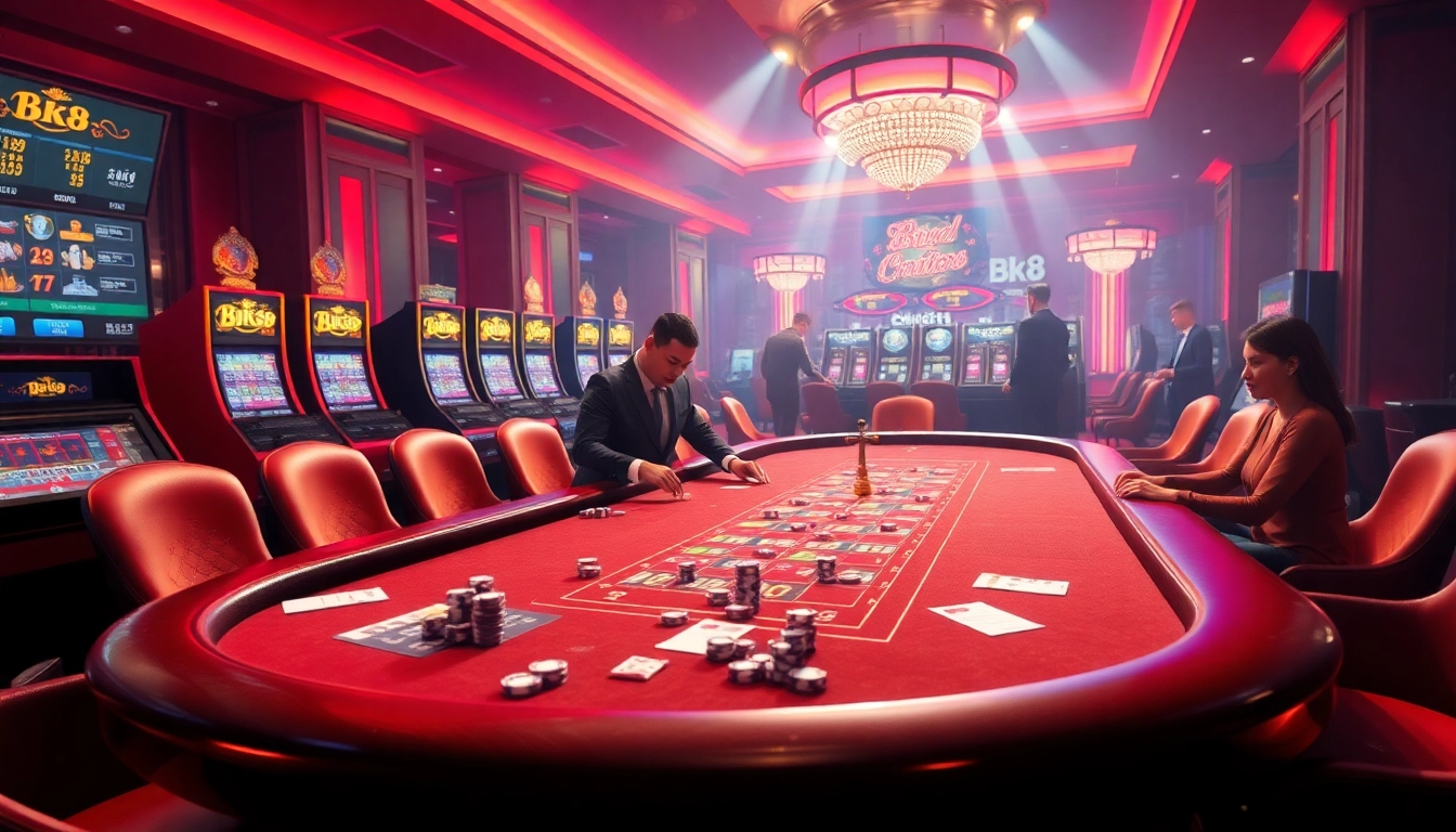 Exciting online casino action at BK8 with vibrant games and professional dealers.