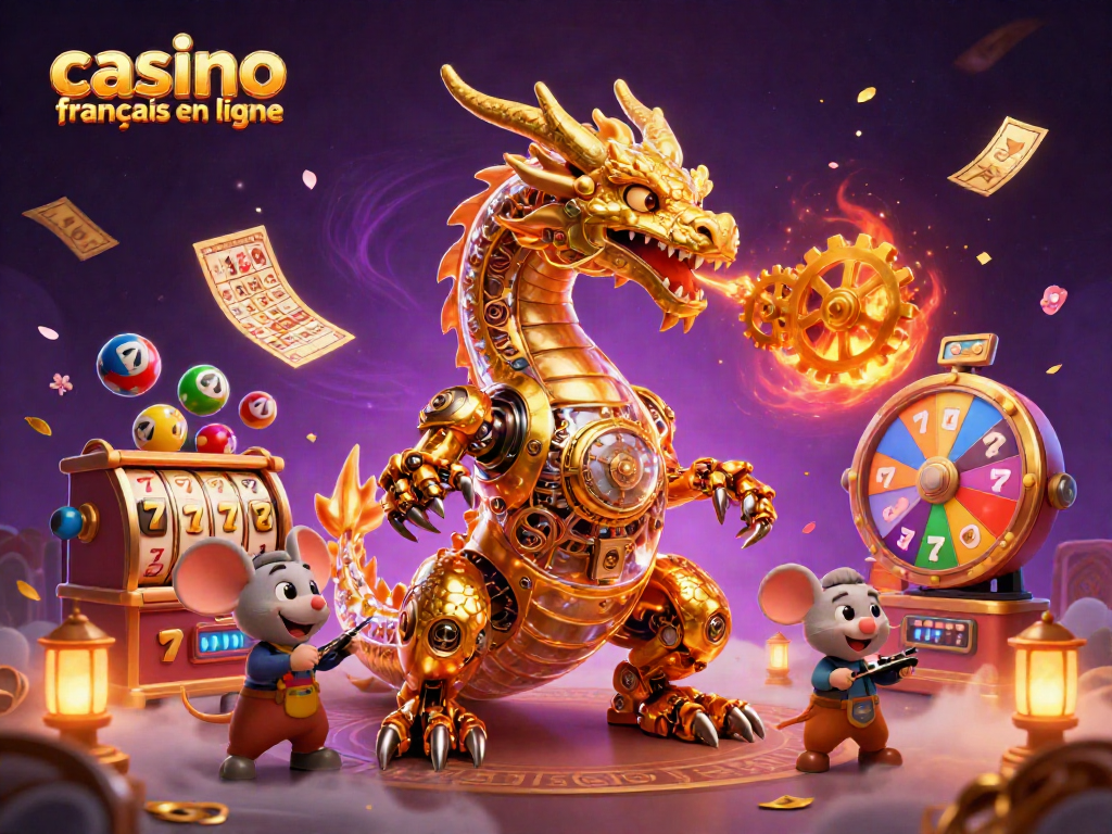 Découvrez l'univers des jeux avec casino français en ligne, dragons mécanisés et loteries en action.