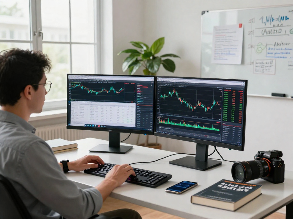MetaTrader 5 trader using advanced analysis tools in a focused financial workspace