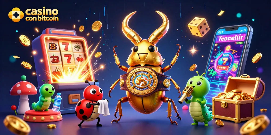 I migliori giochi in un casino con bitcoin, con un'illustrazione ricca di azione e premi