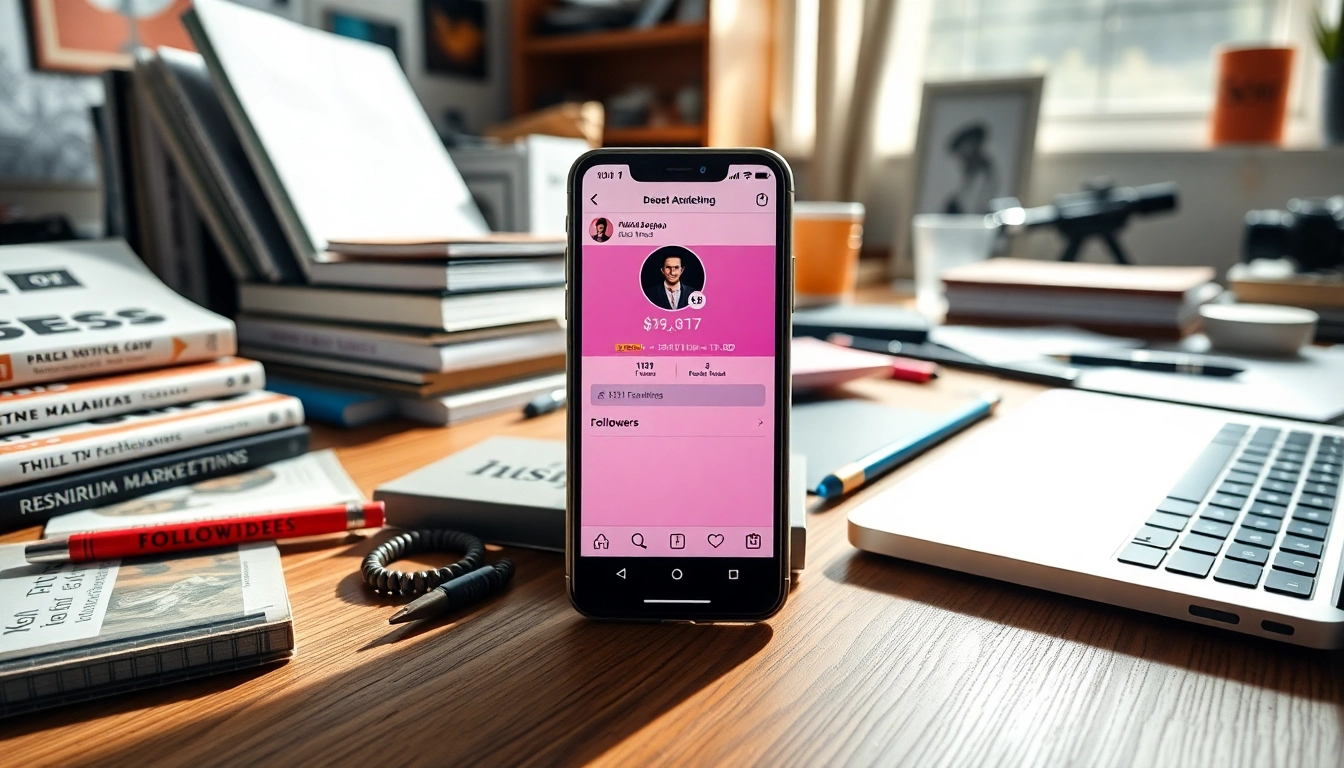 フォロワー 買う インスタで成功するためのスマートフォンとデスクのセットアップ