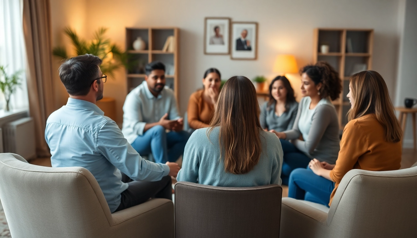 Addressing depression symptoms in a supportive group setting for mental health awareness.