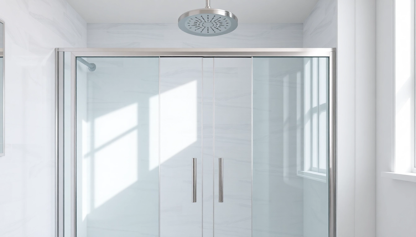 Showcasing shower sliding doors that blend elegance with functionality in a stylish bathroom.