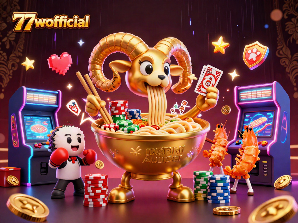Experience the thrill of gameplay at 77wofficial with vibrant characters and exciting casino elements.