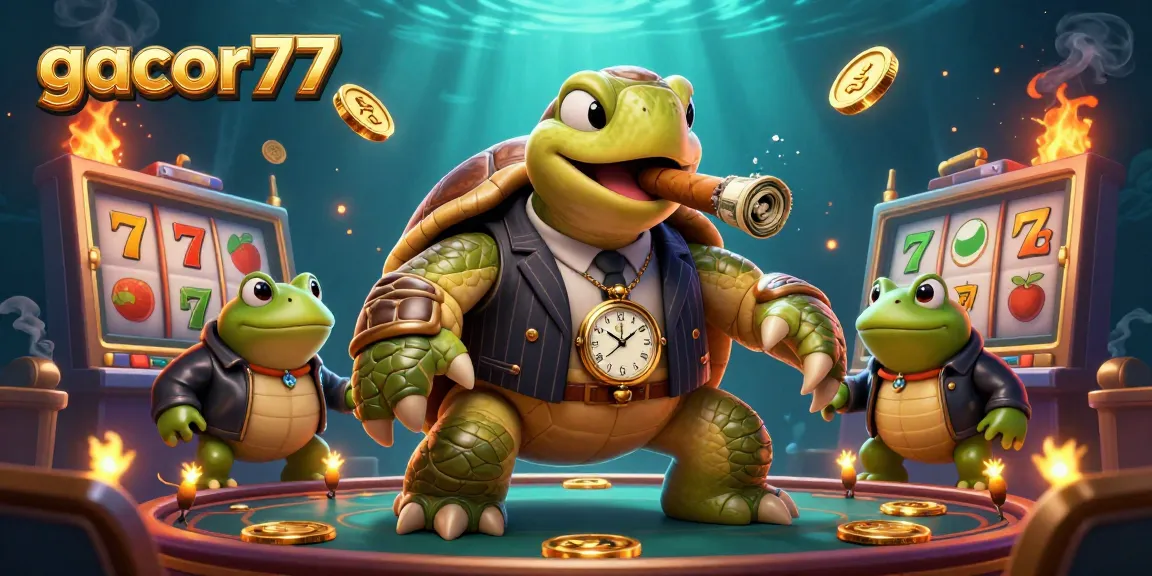 Gacor77 membawa keberuntungan dalam permainan kasino dengan simbol slot yang ceria dan karakter menarik.
