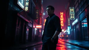 Explore thrilling characters and action-packed scenes Like Reacher in a suspenseful urban setting.