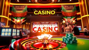 Engaging scene of the best online casino Canada with vibrant gaming options and attractive promotions.