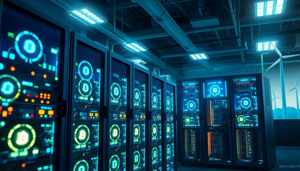 Best cloud mining facility showcasing advanced AI technology and renewable energy sources.