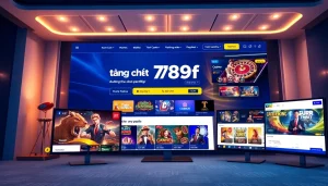 Vibrant homepage of trang chủ 789f online gambling platform showcasing diverse games.