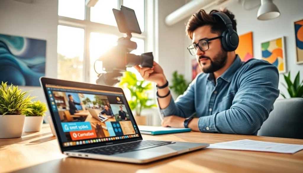 Learn how to get paid for content creation fast with a focused creator in a vibrant workspace.