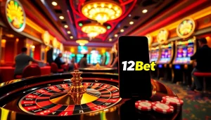 Experience the thrill of gambling with ink vao 12bet at this vibrant casino scene.