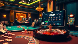 Experience thrilling gaming at 789BET with a luxurious casino ambiance.