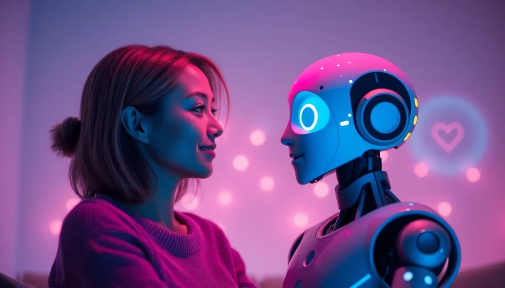 Engaging sex chat ai interaction in a warm, inviting digital environment.
