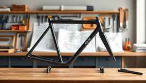 Assembling pf940v2 full-size frame kit on a workstation with tools and blueprints.