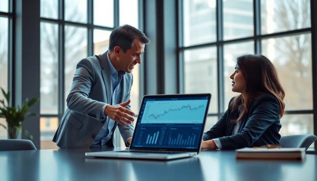 카드현금화 방법에 대해 상담하는 전문가와 고객의 모습