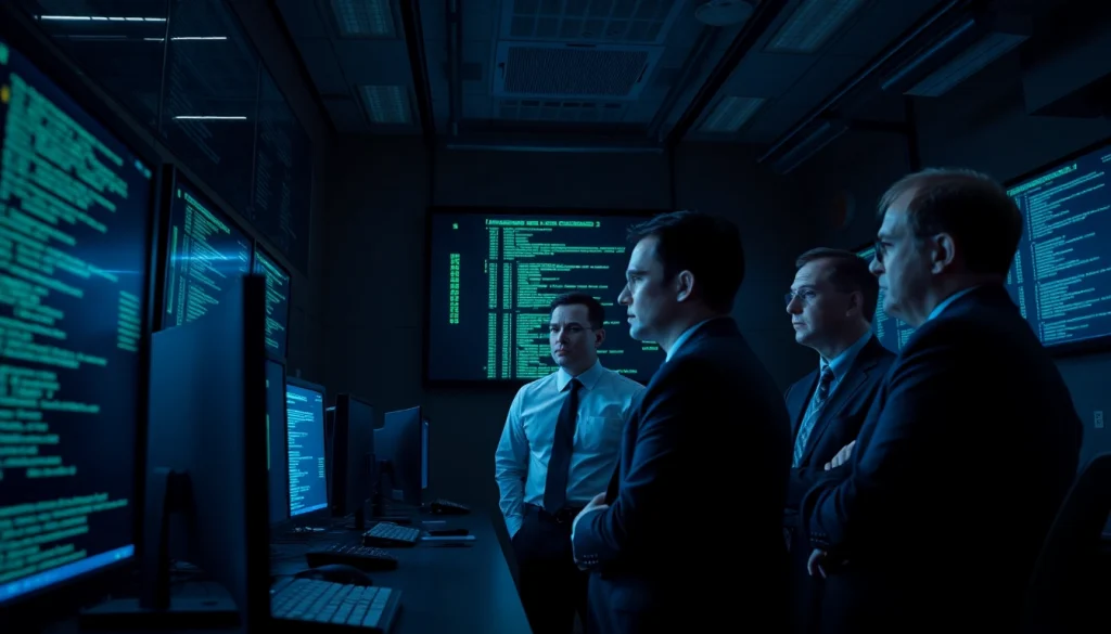 Law enforcement tracking dark web activity in 2026, showcasing technology and teamwork.
