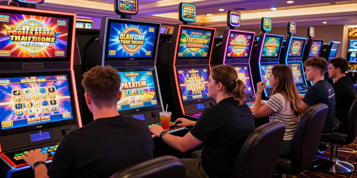 Exciting scene of players engaging with bonus buy slots uk in vibrant online casino.
